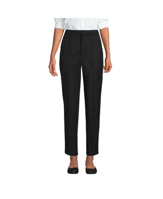 Lands' End Petite High Rise Bi Stretch Pintuck Pencil Ankle Pants