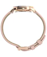 Timex Women's Quartz Analog Premium Dress Leather Pink Watch 32mm