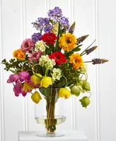 Nearly Natural Spring Floral Arrangement