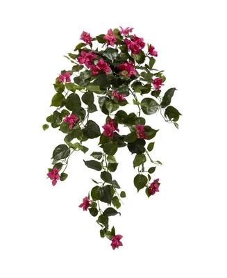 Nearly Natural 37" Bougainvillea Hanging Artificial Plant, Set of 2