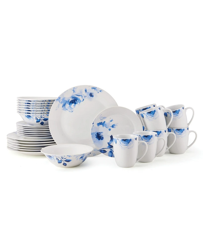 Fitz and Floyd Bloom 32 Piece Dinnerware Set, Service for 8