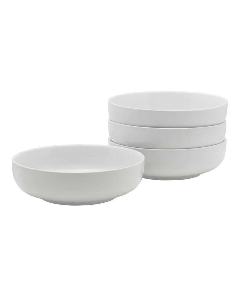 Fitz and Floyd Everyday Whiteware Small Pasta Bowls 4 Piece Set