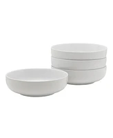 Fitz and Floyd Everyday Whiteware Small Pasta Bowls 4 Piece Set