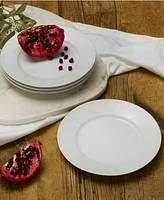 Fitz and Floyd Everyday Whiteware Classic Rim Salad Plate 4 Piece Set