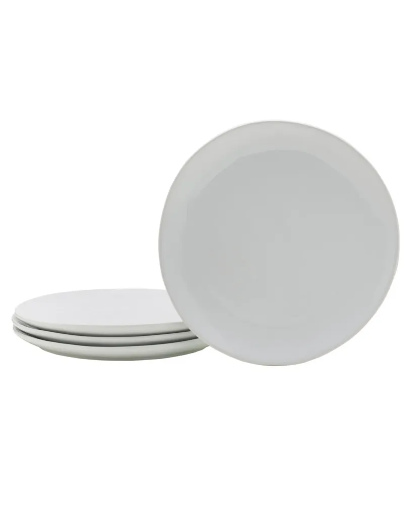 Fitz and Floyd Everyday Whiteware Salad Plate 4 Piece Set