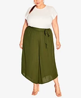 City Chic Plus Size Holiday Sun Pant