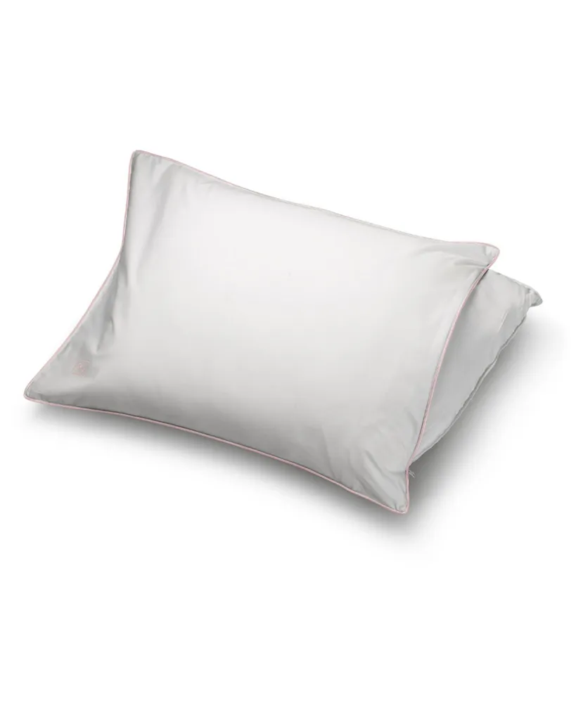 Pillow Gal White Goose Down and Removable Pillow Protector Standard/Queen, Set of 2, White