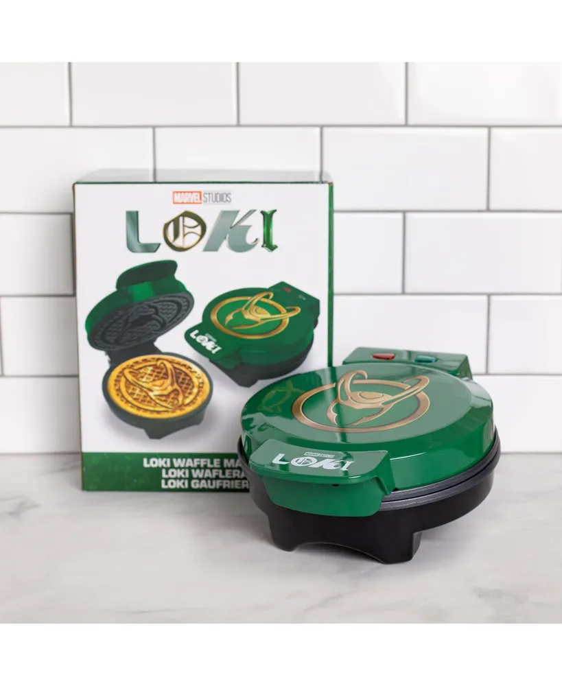 Uncanny Brands Marvel Loki Waffle Maker - Loki's Helmet on Your Waffles - Waffle Iron