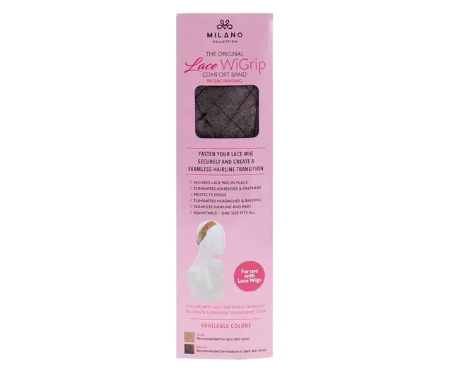 MILANO COLLECTION Original Lace TopGrip Comfort Band, Adjustable Wig  Accessory with Reinforced Swiss Lace, Ideal for Wigs & Frontals, No-Slip  Grip for