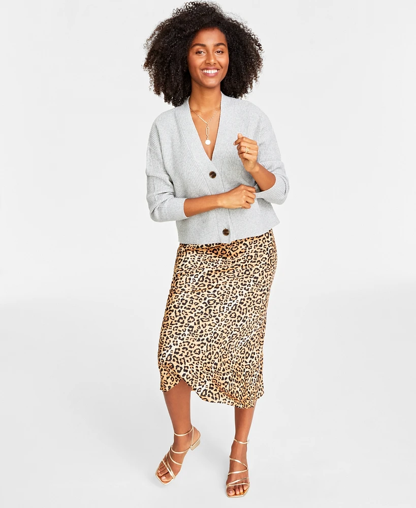 On 34th Women's Three-Button Shaker Cardigan, Created for Macy's