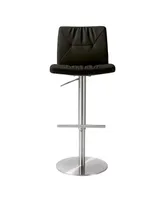 Tov Furniture Paddy Leather on Adjustable Stool