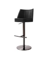 Tov Furniture Gala Leather on Adjustable Stool