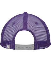 Men's Colosseum Gray, Purple Kansas State Wildcats Love Fern Trucker Snapback Hat