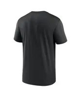 Men's Nike Black Los Angeles Dodgers New Legend Wordmark T-shirt