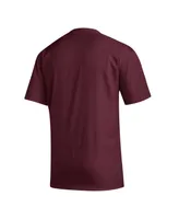Men's adidas Maroon Arizona State Sun Devils Notch Neck Iron Cage Top
