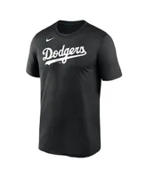 Men's Nike Black Los Angeles Dodgers New Legend Wordmark T-shirt