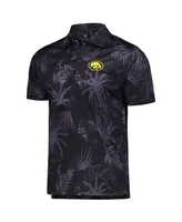 Men's Colosseum Black Iowa Hawkeyes Palms Team Polo Shirt