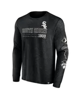 Men's Fanatics Black Chicago White Sox High Whip Pitcher Long Sleeve T-shirt