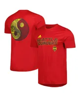 Men's adidas Red Seattle Sounders Fc Team Jersey Hook Aeroready T-shirt