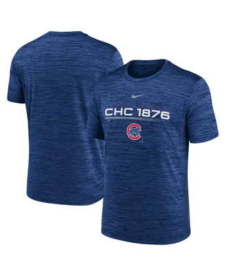 Men's Nike Royal Chicago Cubs Wordmark Velocity Performance T-shirt