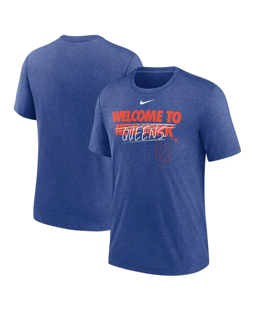 Men's Nike Heather Royal New York Mets Home Spin Tri-Blend T-shirt