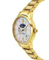 Alexander Women's Vassilis Gold-Tone|Yellow|Gold-Tone Stainless Steel , Mother of Pearl Dial , 35mm Round Watch - Gold-tone|yellow|gold