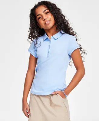 Nautica Big Girls Uniform Short Sleeve Polo Shirt