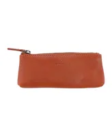 Trafalgar Men's Sergio Leather Multimedia Elongated Zip Pouch