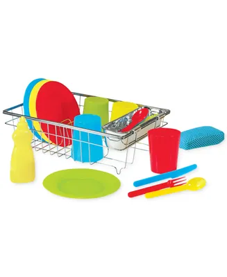Melissa and Doug Kids' Let's Play House Wash & Dry Toy Dish Set