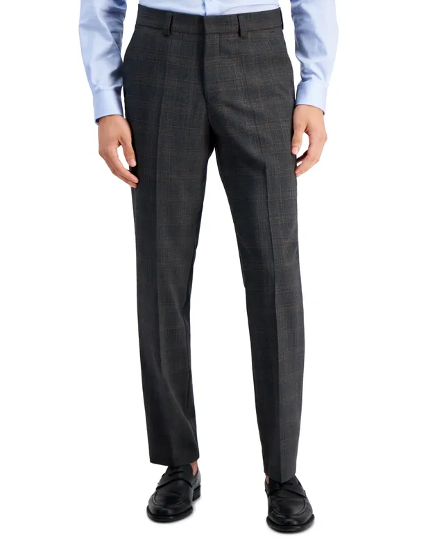 Slim-Fit Metallic Wool-Blend Trousers