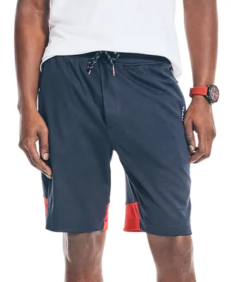Nautica Men's Competition Classic Fit Colorblocked Performance 9" Shorts