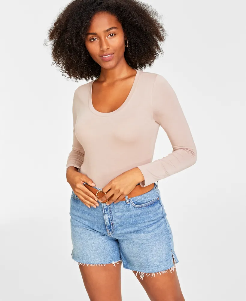 On 34th Women's Modal Long-Sleeve Bodysuit