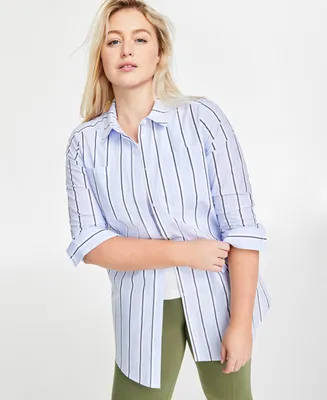 On 34th Women's Cotton Tunic Shirt, Created for Macy's