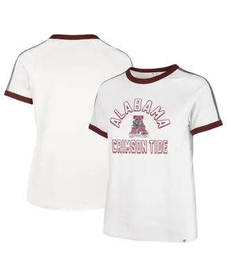 Women's '47 Brand White Alabama Crimson Tide Sweet Heat Peyton T-shirt