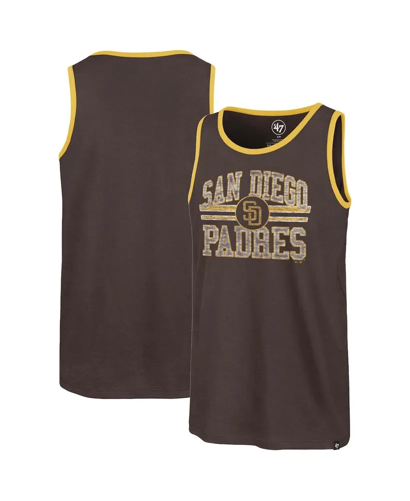 Men's '47 Brand Brown San Diego Padres Winger Franklin Tank Top