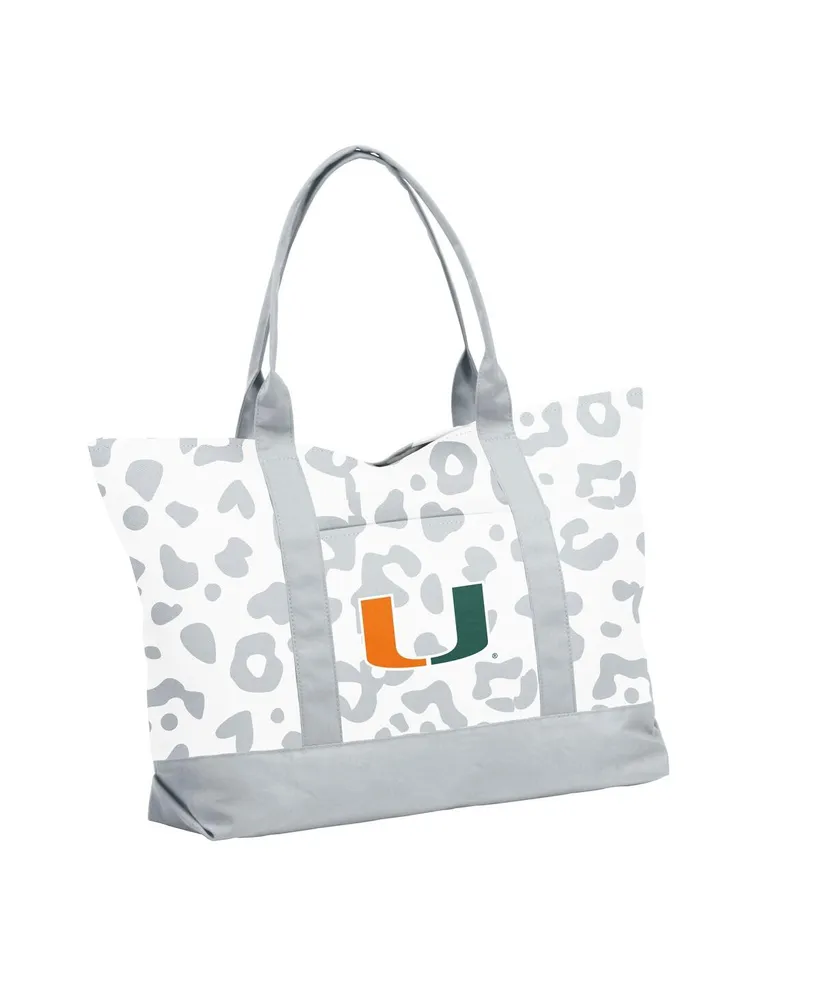 Women's Miami Hurricanes Leopard Pattern Tote