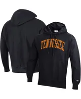 Men's Champion Black Tennessee Volunteers Team Arch Reverse Weave Pullover Hoodie