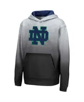 Big Boys and Girls Colosseum Heathered Gray Notre Dame Fighting Irish Sitwell Pullover Hoodie