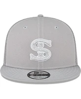 Men's New Era Gray Chicago White Sox 2023 On-Field Batting Practice 9FIFTY Snapback Hat