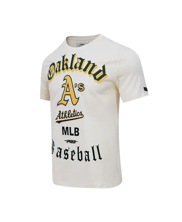 Men's Pro Standard Cream Tampa Bay Rays Cooperstown Collection Old English T-Shirt Size: Small