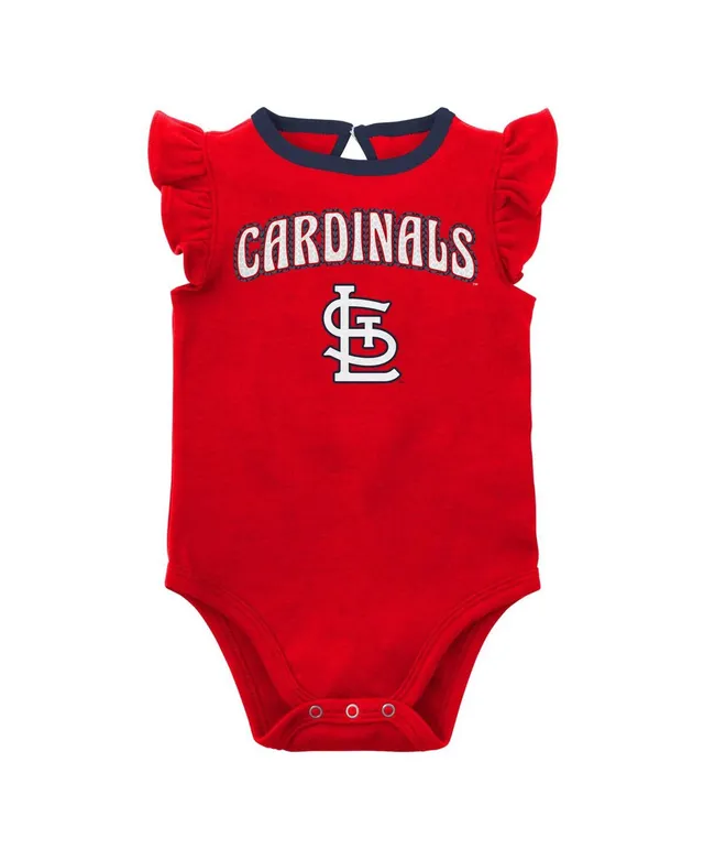 Outerstuff Newborn & Infant Red/White St. Louis Cardinals Dream Team Bodysuit Hat & Footed Pants Set