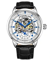 Stuhrling Men's Legacy Black Leather, Dial