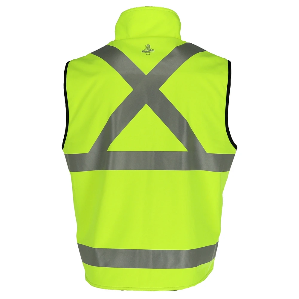 RefrigiWear Men's High Visibility Softshell Safety Vest