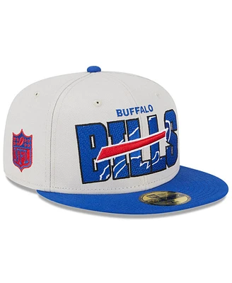 Men's New Era Stone, Royal Buffalo Bills 2023 Nfl Draft On Stage 59FIFTY Fitted Hat
