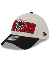 Men's New Era Stone, Black Atlanta Falcons 2023 Nfl Draft 39THIRTY Flex Hat