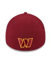 Men's New Era Burgundy Washington Commanders 2023 Nfl Draft 39THIRTY Flex Hat