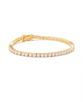 brook & york Cubic Zirconia 14K Gold-Plated Vermeil Isabella Tennis Bracelet