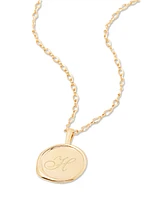 brook & york 14K Gold-Plated Sadie Personalized Initial Pendant