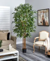 Nearly Natural 7' Artificial Big Bamboo Tree