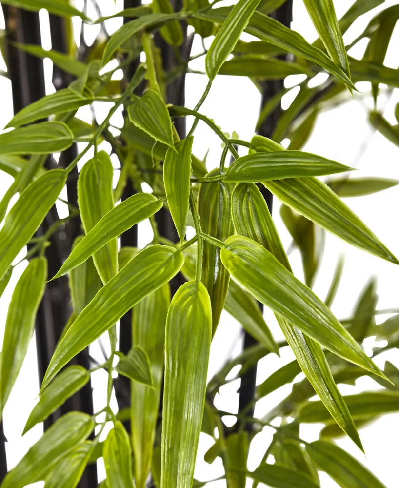 Nearly Natural 6' Indoor/Outdoor Uv-Resistant Artificial Black Bamboo Tree